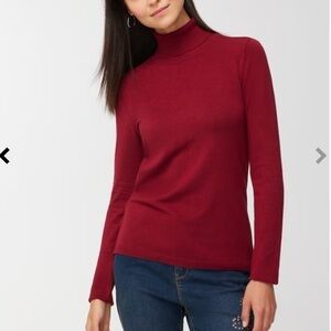 NWT Chicos Silk Blend Turtleneck Sweater size 0/small